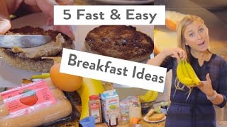 5 Easy & Fast Breakfast Ideas for School or Work