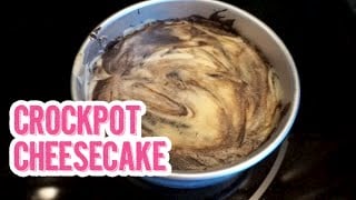 Mini Chocolate Marble Cheesecake Recipe | Easy Crockpot Dessert Recipe