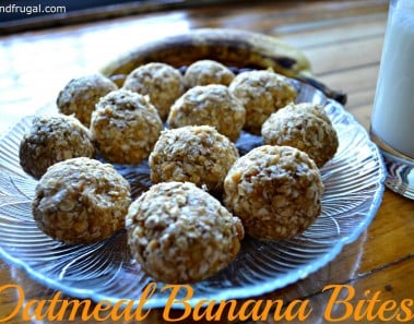 Oatmeal Banana Bites | Easy no-bake snack for kids