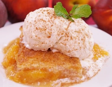 Peach Cobbler Recipe:  How to Make Peach Cobbler: From Scratch: Di Kometa: Dishin With Di # 143