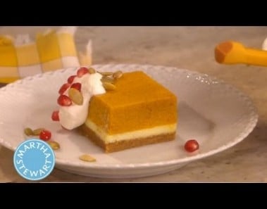 Pumpkin Mousse Cheesecake | Thanksgiving Recipes | Martha Stewart
