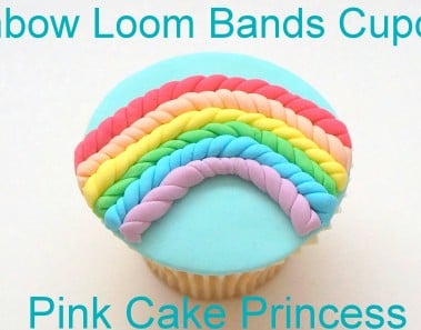 Rainbow Loom Bands Cupcake how to – Dessert Network Collaboration