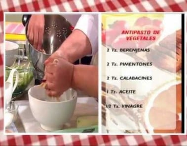 Receta: Antipasto de Vegetales por Mercedes Oropeza 28/02/2012