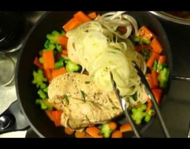 simple chicken breast with veggies recipe
