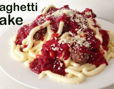 Spaghetti Birthday Cake HOW TO COOK THAT Ann Reardon