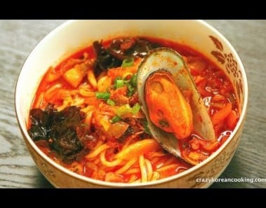 Spicy Seafood Noodle Soup Recipe, Jjam Ppong, 짬뽕 – Crazy Korean Cooking