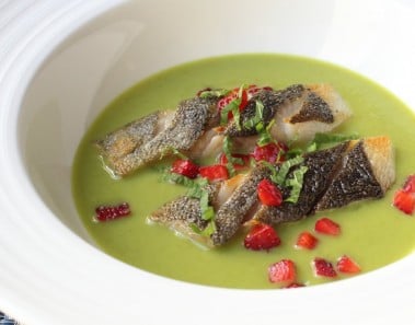 Spring Pea Green Curry with Black Cod and Strawberries – Green Curry Butterfish Recipe
