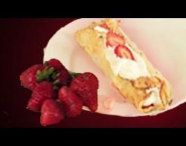 Strawberry Crepes Recipe : Crepes Recipes