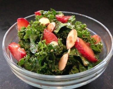 Strawberry Kale Salad Recipe – HASfit Kale Recipes – Kale Salad Recipes – Kale Recipe