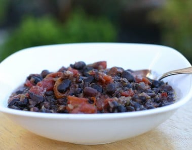 Sweet And Spicy Black Beans Recipe – Delicious Mexican Bean Side Dish by Rockin Robin