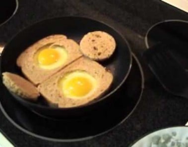 Toad In A Hole Egg and Bread Breakfast Best Food Ever