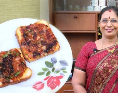 Tomato Open Toast | Mallika Badrinath Indian Recipes | Bread Toaster with Tomato | Breakfast