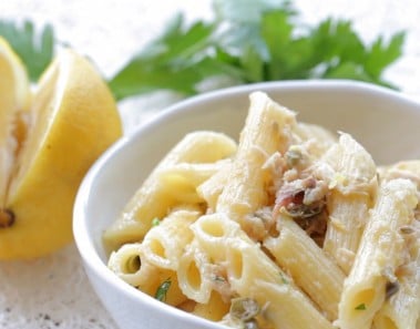 Tuna lemon pasta recipe