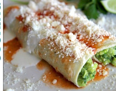 Vegetarian Enchilada Recipe – Enchiladas Bandera!