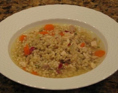 Chicken Soup With Couscous and Craisins