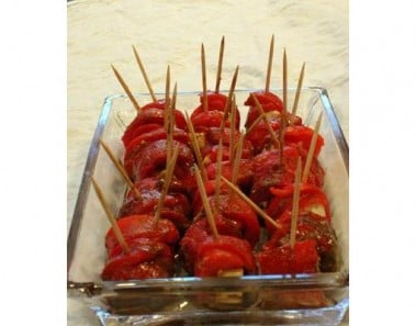 Roasted Red Pepper and Feta Hors D’oeuvres