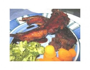 Slow Baked Pork Chops In An Orange & Soy Sauce