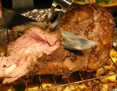 Anjum Anand’s Honey-Roasted Spicy Leg Of Lamb