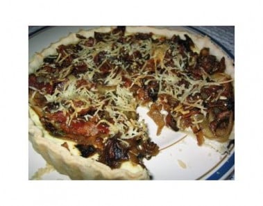 Carmelized Onion & Bacon Tart