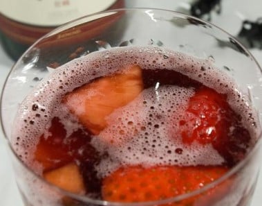 Cranberry and Strawberry Sangria