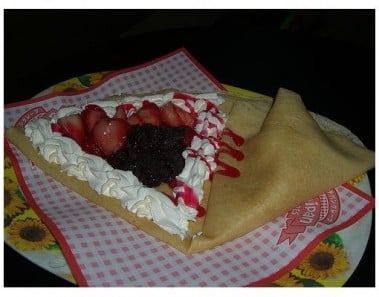 Filled Strawberry Crepes
