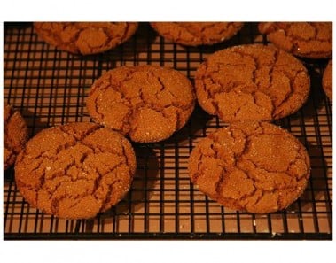 Ginger Molasses Rye Cookies