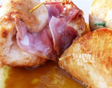 Involtini Di Pollo – Ham and Cheese Stuffed Chicken Rolls