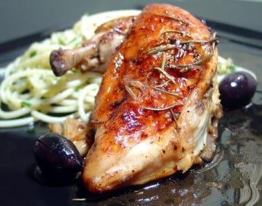 Italian Roasted Chicken (Rosemary Lemon)
