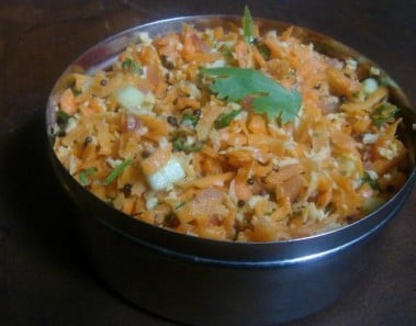 Kosambri (Carrot Salad)