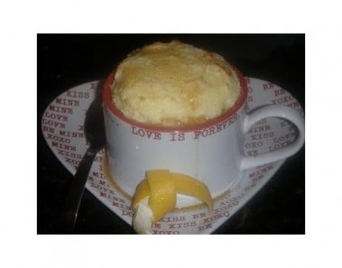 Lemon Souffle With Warm Honey Drizzle