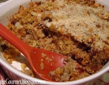 Living The Gourmet Corn Bread Stuffing