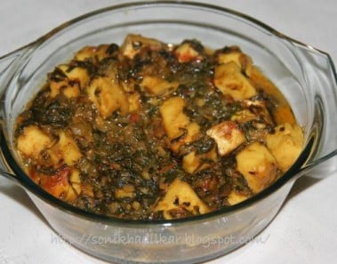 Palak Paneer (Kashmiri Style)