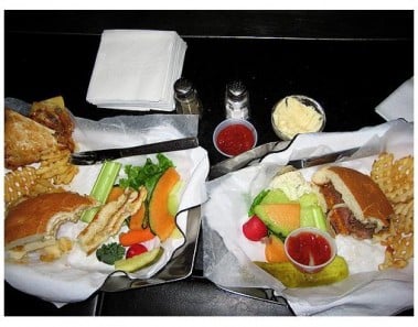 Raw Hamburger Sandwich