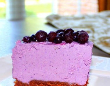 Raw Vegan Blueberry Chocolate Crust “Cheesecake”