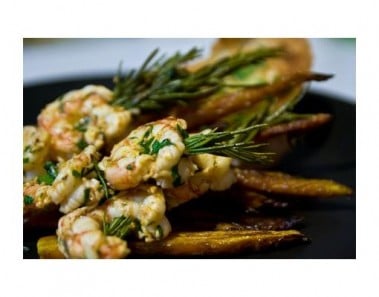 Rosemary-Skewered Shrimp