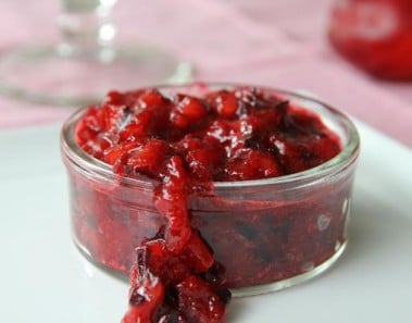 Saffron Plum Compote