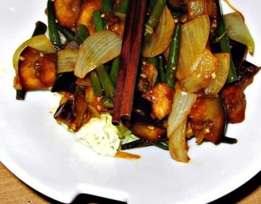Silky Aubergine With Asian Flavours