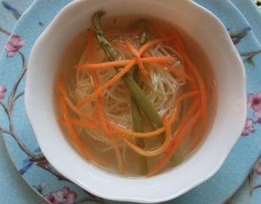 Spring Pasta Nest Soup