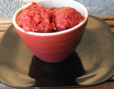 Strawberry Balsamic Sorbet