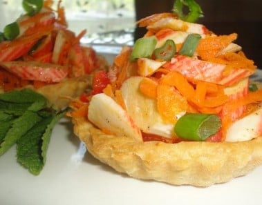 Tartlets With Crab Stick Salad