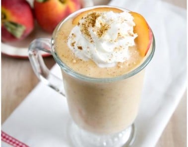 Vegan Peach Cobbler Milkshake