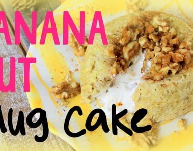 Banana Nut Mug Cake | CHEAP CLEAN EATS
