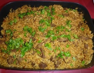 Beef Rice Pilaf Recipe (Plov-Плов)