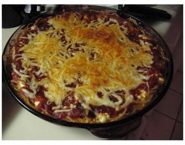 Low Fat Spaghetti Pie