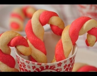 Candy Cane Cookies Recipe Demonstration – Joyofbaking.com