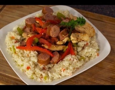 Chicken, Sausage & Pepper Rice