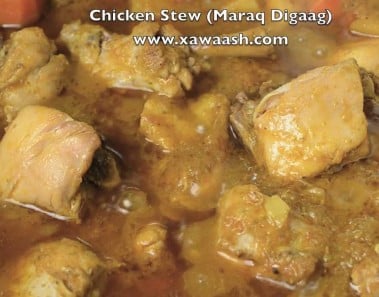 Chicken Stew (Maraq Digaag)
