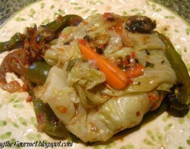 Living the Gourmet Stuffed Cabbage