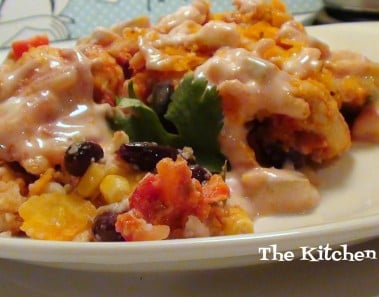 Healthy King Ranch Chicken Casserole Recipe