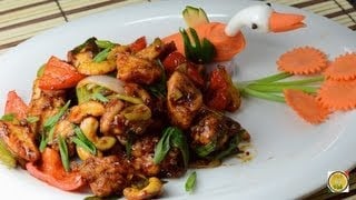 Spicy Cashew Chicken Stir Fry  - By Vahchef @ vahrehvah.com